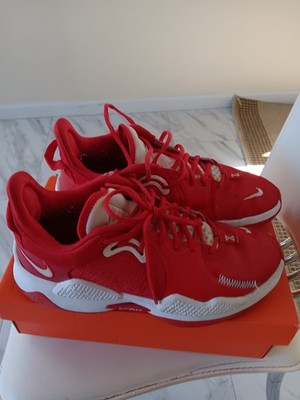 Nike Basketball PG 5 Paul George University Red mens size 10 