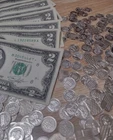 5 Silver Bullion Rounds Bars .999 Fine + $2 US note