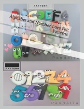 Pandelza Patterns Alphabet and Number Lore Felt Patterns (Paperback) (US IMPORT)