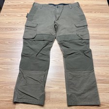 Carhartt Cargo Pants Mens 42x30 Green Rugged Flex Steel Relaxed Work Utility