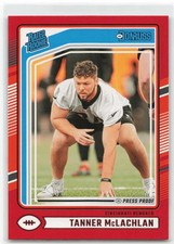2024 Panini Donruss Tanner McLachlan #324 Red Press Proof Rated Rookie