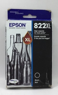 Epson 822XL High Capacity Black Ink Cartridge Exp 10/26
