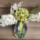 Large White And Green Flower Table Arrangement With Acrylic Water 17 In High — photo 3