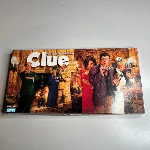 Vintage Clue Board Game Parker Brothers Classic Detective Game Complete 1996