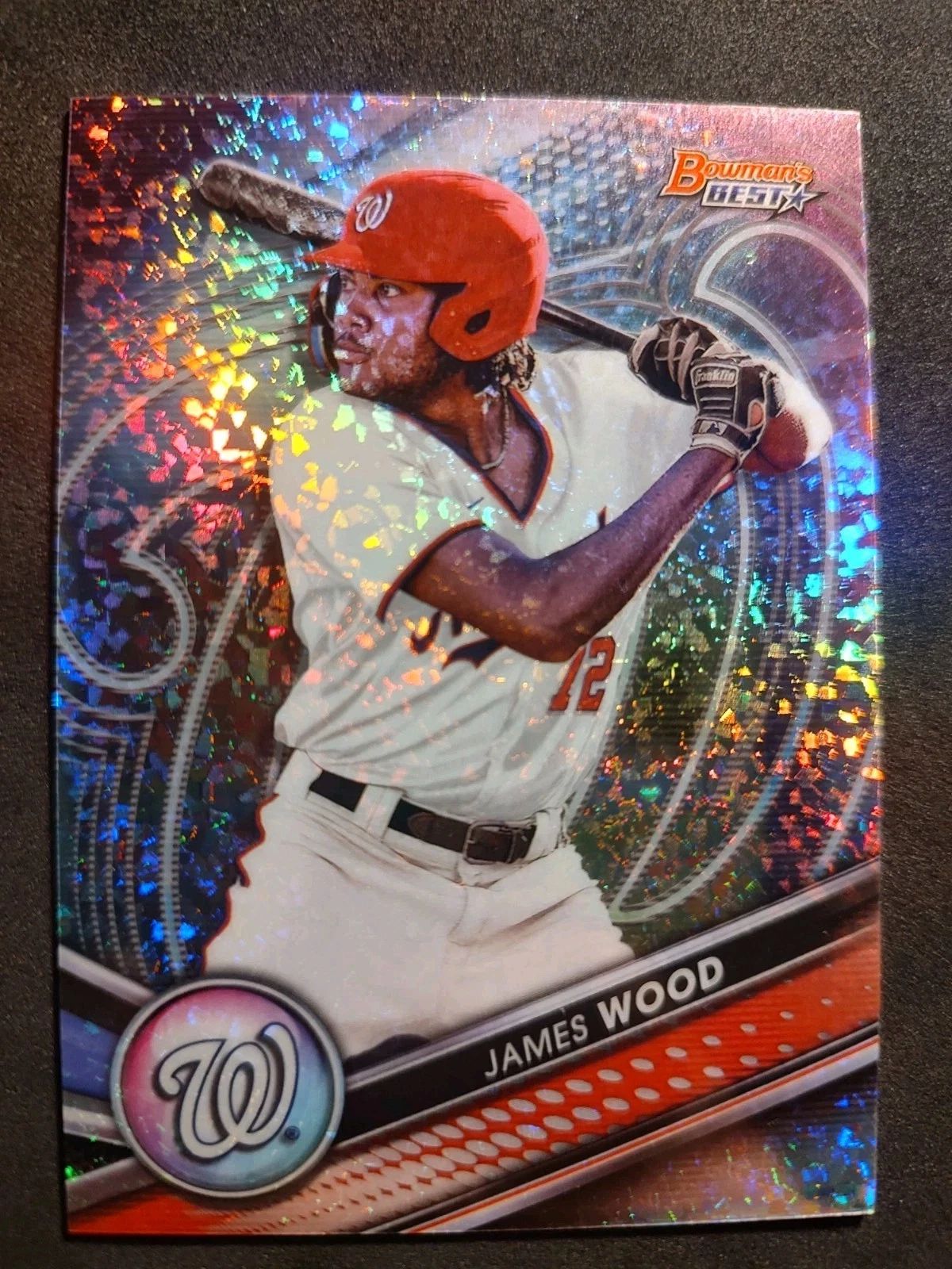 2022 Bowman's Best - Top Prospects James Wood Mini-Diamond Refractor /299 (RC)