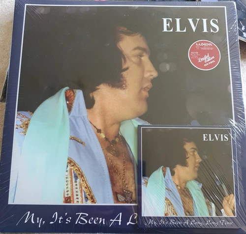 ELVIS PRESLEY "MY IT'S BEEN A LONG LONG TIME" RARE RED VINYL LP & CD SET.