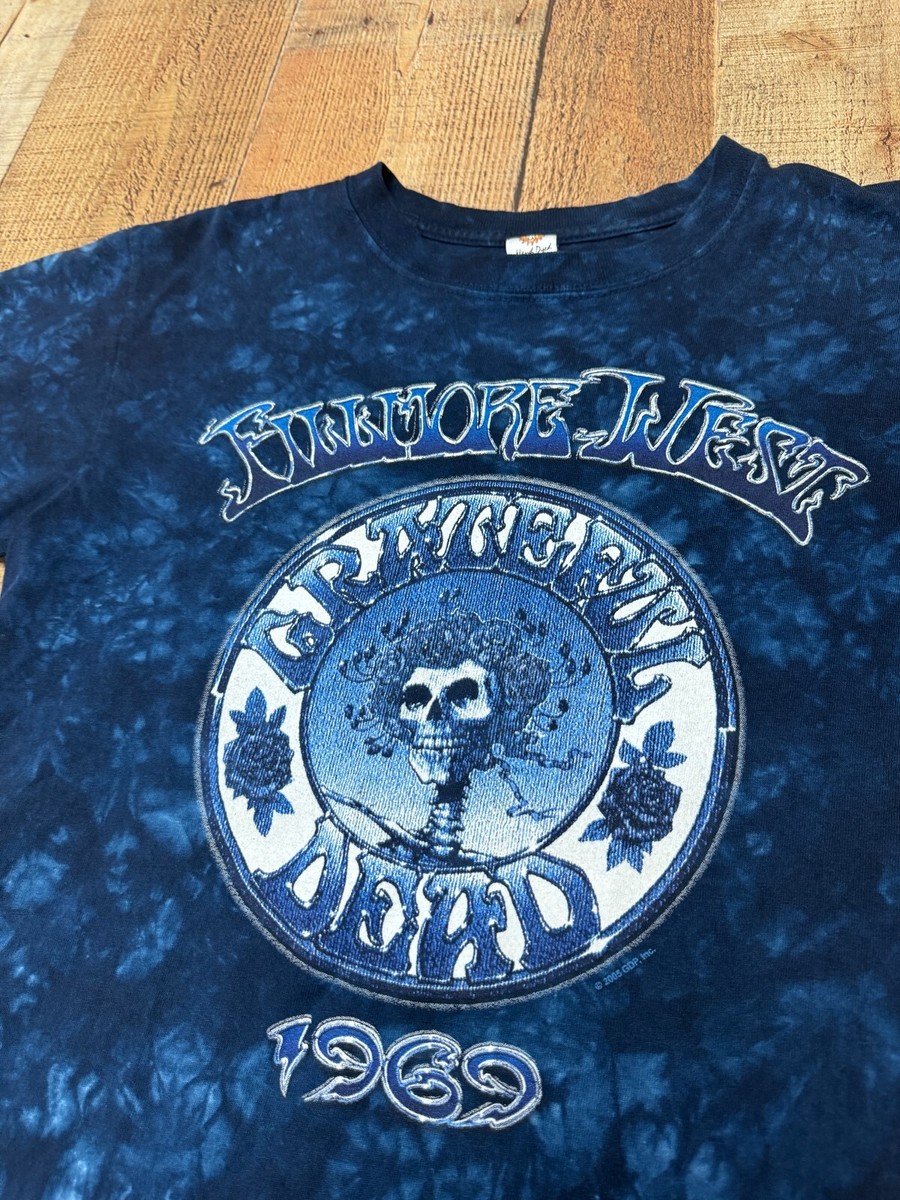 Grateful Dead Fillmore West 1969 T-Shirt Mens S Navy Blue
