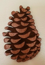 Beautiful Set of 3 Custom made Pine Cone accents for your picture arrangements. 