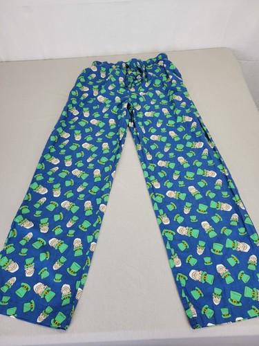 Old Navy Mens Sleep Pants Leprechaun Print Size Medium With Pockets