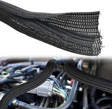 Nilight Cable Sleeve 25ft-1inch Cable Management Sleeves Braided Cable Sleeving