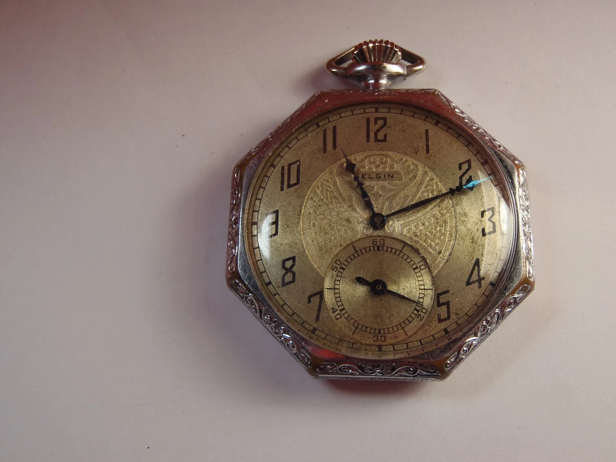 1928 elgin pocket watch clearance