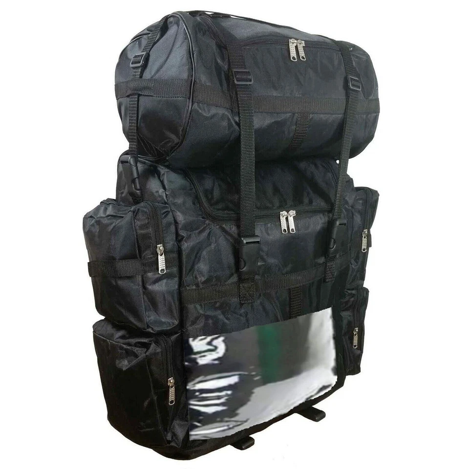 BOLSA DE TURISMO GRANDE SISSY BAR BARRIL 2 PIEZAS con CUBIERTA DE LLUVIA PARA HARLEY - DV9B Foto 2 de 3