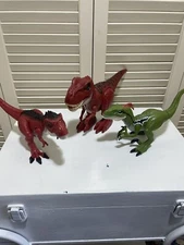 ZURU Robo Alive T-Rex Robotic Dinosaurs Lot Of Three