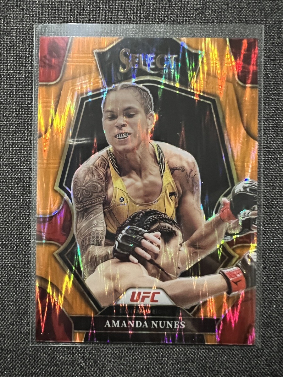 2023 Panini Select UFC Amanda Nunes Premier Orange Flash Prizm 