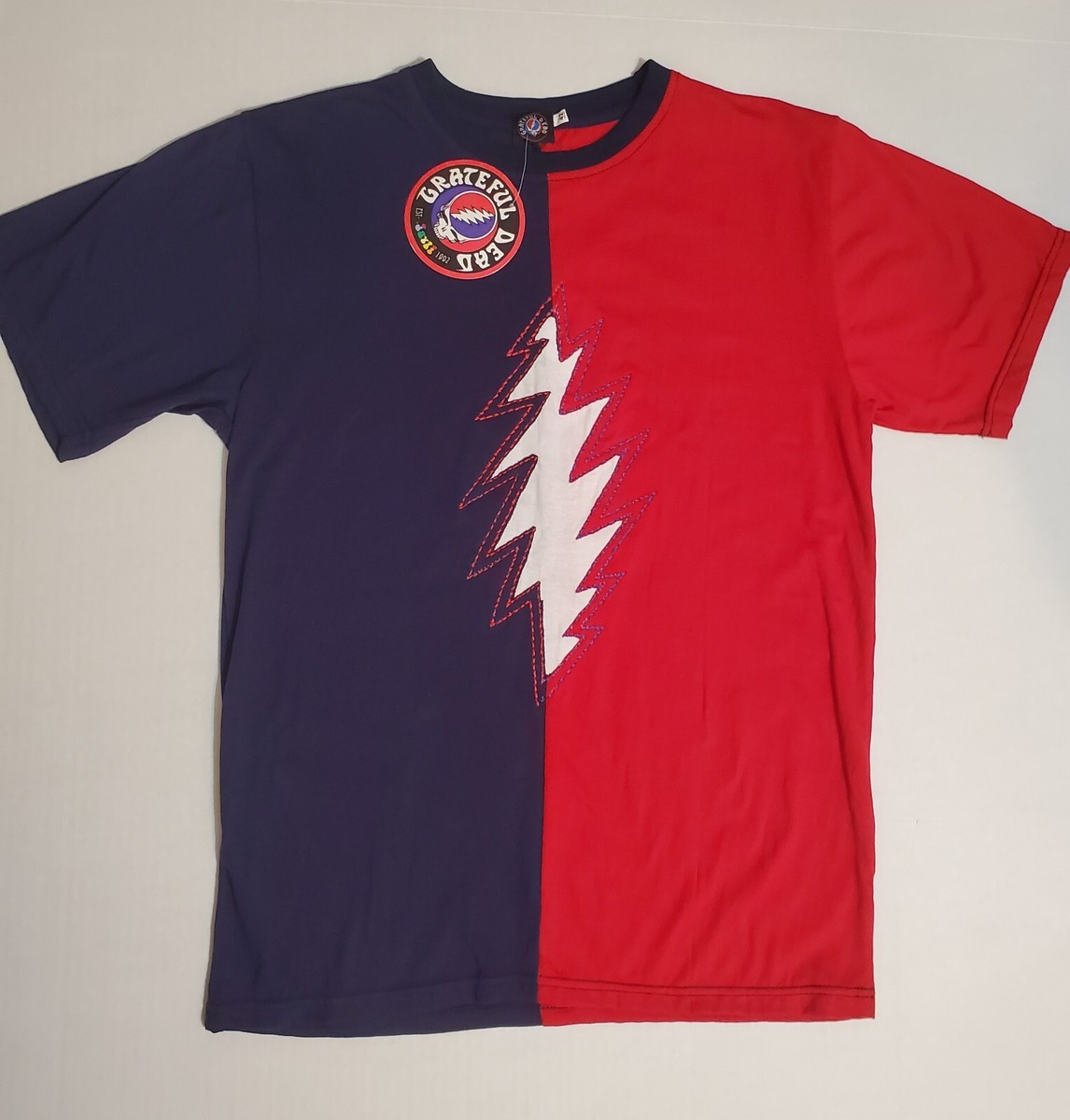 ⚡️Grateful Dead Embroidered Lightning Bolt SS T-shirt○Jayli W