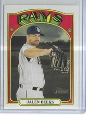 2021 Topps Heritage #115 Jalen Beeks Tampa Bay Rays