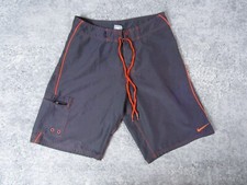 Nike Swim Board Shorts Mens 30 Gray Orange Bottoms Swimwear Beach Summer Casual