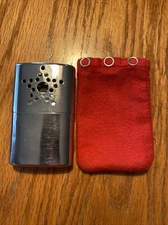 Vintage  Jon-E Type Chrome Hand Warmer Cigarette Lighter Star Pattern