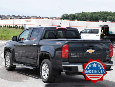 fit:2015-2022 Chevy Colorado Crew Cab Window Sill Trim Flat Stainless 4Pc 1/2''