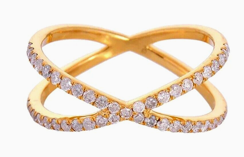 Bracelet En Or Jaune 14k Avec Diamants 1.49 Ct - Couleur G, Clarté SI1, Neuf Avec étiquettes, Fermoir Sécurisé
