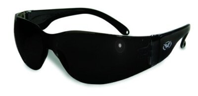 Pro Rider Plus Padded Motorcycle Safety Glasses Anti Fog Smoke Lens by Global Vi