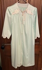Lorraine Peignoir Set SM Gown SM Robe Aqua Pink Colored Vintage
