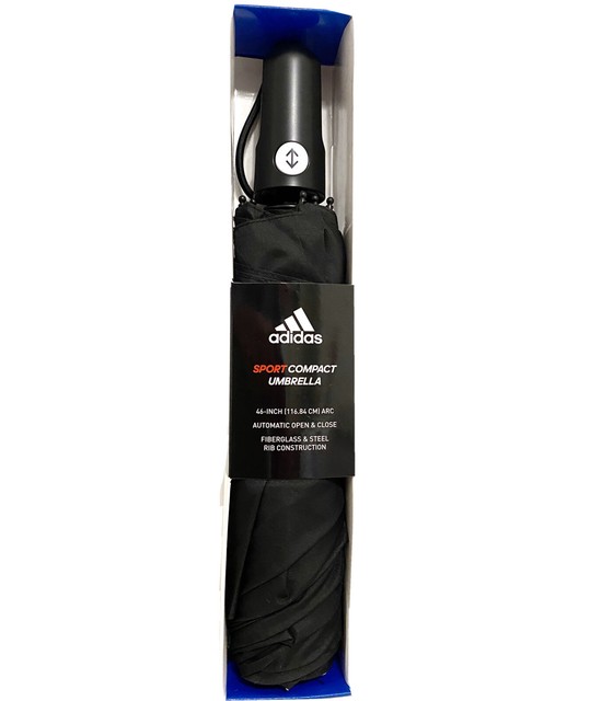 Umbrella Adidas Golf Black Sport 46” Auto Open Limited Edition Black+White eBay