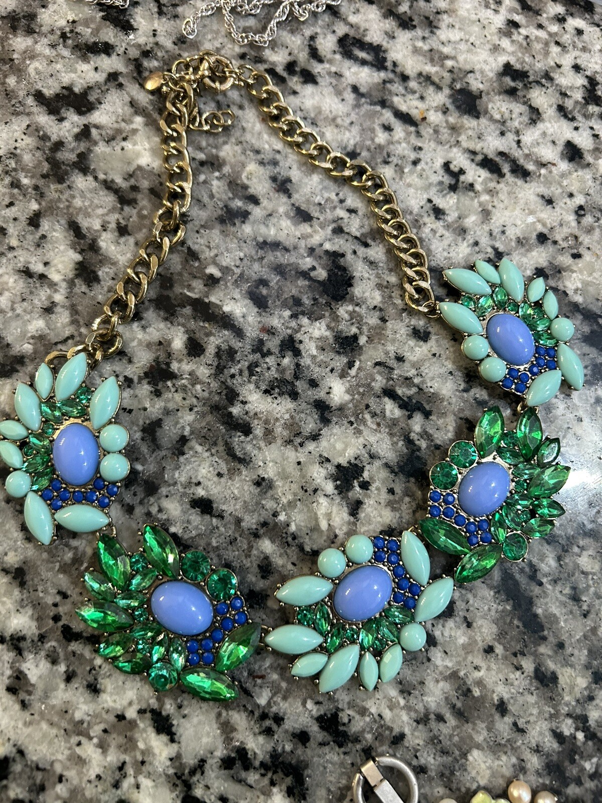 J.Crew Gorgeous Multicolor Clusters Crystals Stat… - image 2