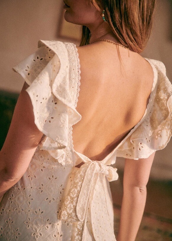 SEZANE VENDOME DRESS ECRU SIZE 40 US 8 | eBay