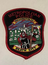 METROPOLITAN WASHINGTON D.C DEATH CITY POLICE PATCH