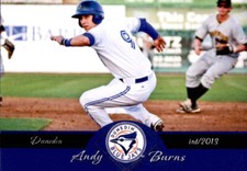 2013 Dunedin Blue Jays Grandstand #4 Andy Burns Fort Collins Colorado CO Arizona