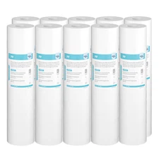 10 Pack 5 Micron 20"x4.5" Sediment Water Filter Whole House for Big Blue Housing