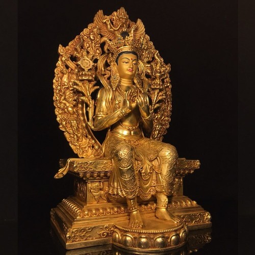 China Templo Budista Latón Dorado Strongbalford Decoraciones de Escritorio 18" - Imagen 4 de 6
