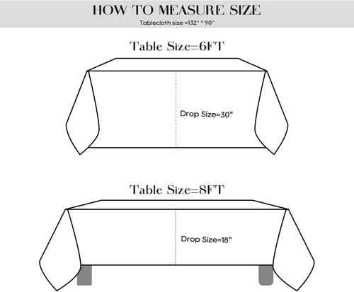 Elegant 5 Pack White 90x132 Inch Tablecloths for Stylish Dining Experiences - Picture 9 of 9