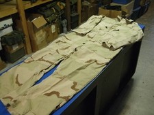 US ARMY Mechanics Cold Weather Coveralls DESERT Camo Type II LARGE STAINED