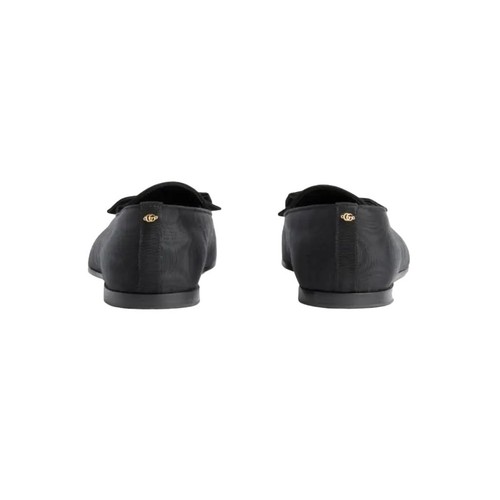 Auténticos mocasines Gucci para hombre negros de seda de grano grueso con lazo en punta 739937 nuevos $890 - Imagen 3 de 3