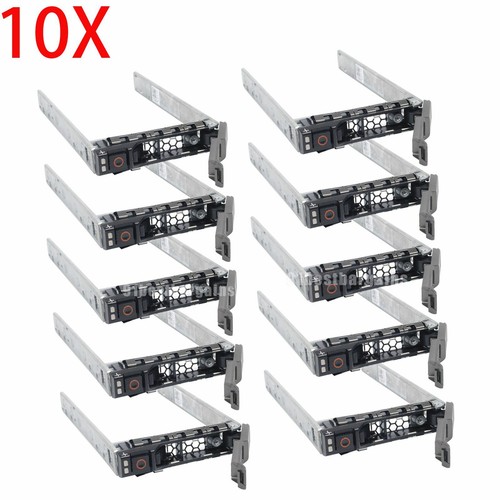 LOT DE 10 CADDY PLATEAU DE DISQUE DUR 2,5 POUCES SAS/SATA pour Dell PowerEdge R710 LIVRAISON AMÉRICAINE - Photo 1 sur 8