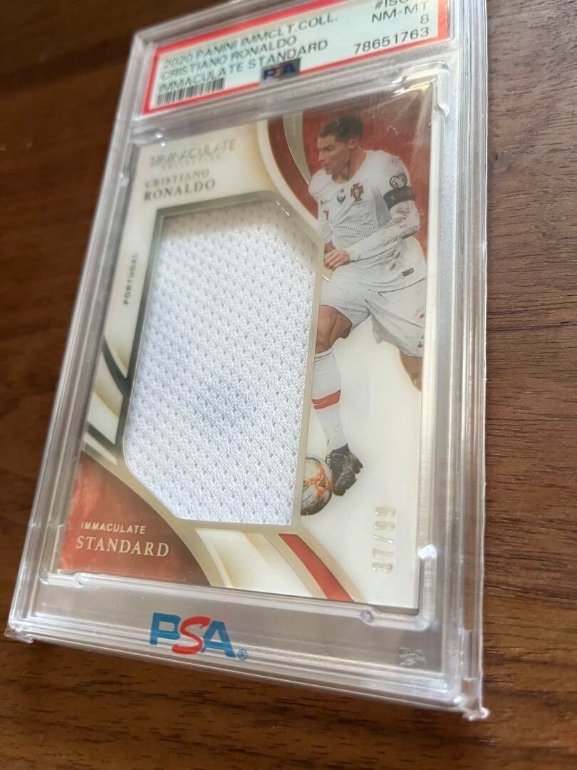2020 Panini Immaculate Cristiano Ronaldo Match Worn Jersey