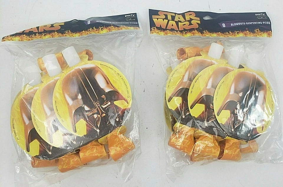 2 VTG Star Wars 2005 Party Blowouts Favors (8 ct) Total 16 Birthday Party  - Image 3 of 4
