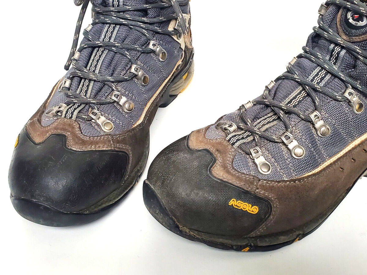 Asolo Flame GTX Hiking Boots Mens 10.5 Grey Orange Gore-Tex Waterproof Asolo Falcon Evo GV Hiking Boot Review | Switchback Travel main image 2