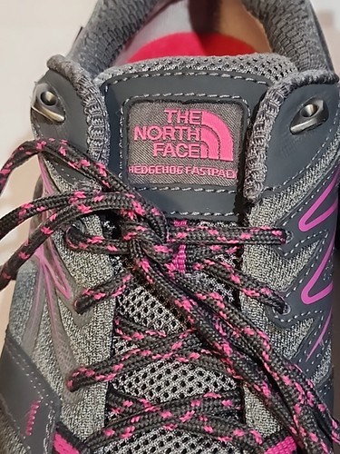 The North Face Hedgehog Hiking Shoes Vibram Gor-Tex - Womens Size 9.5 Gray Pink - Picture 4 of 16