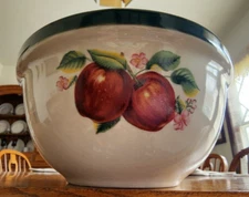 Apple Nesting Mixing Bowl (s) 8" China Pearl Casuals Stoneware Red Green Brown !