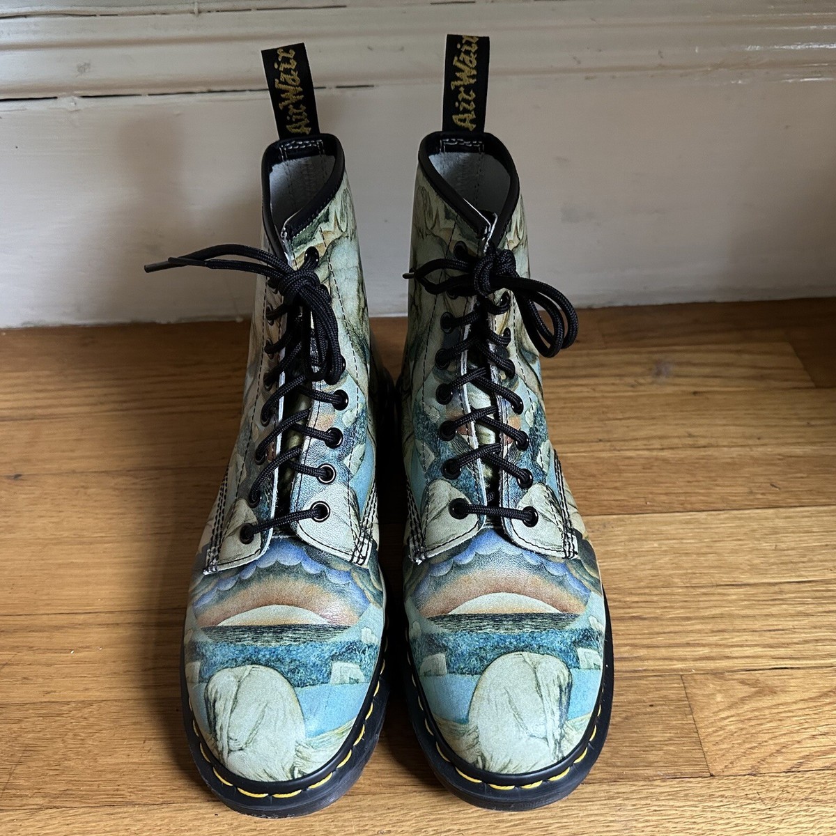Dr. Martens 1460W タン×ナチュラル US7 / UK5 DR. MARTENS 1460 BEN STUD BLACK WEIDLER LEATHER PUNK BOOTS