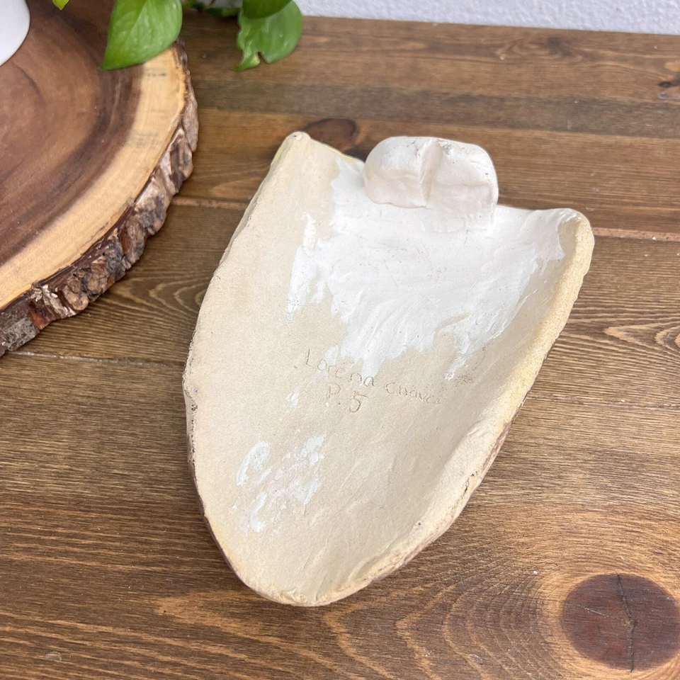 Handmade Studio Pottery Mask Ugly Face Wall Art - Image 4 of 4