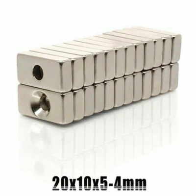 Wholesale 20x10x4mm Double Hole:4mm Strong Rare Earth Neodymium