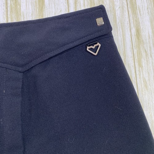 Vintage Obermeyer Women’s Size 10 Black Wool Blend Stirrup Riding Ski Snow Pants - Picture 2 of 6