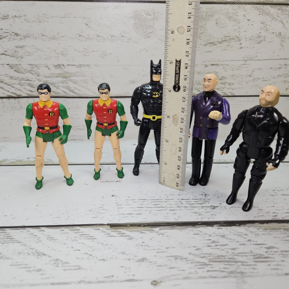 ToyBiz DC Batman Super Heroes Lote De 5 Figuras De Colección 1989 Robin Lex Batman Foto 2 de 4