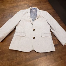 Appaman Fine Tailoring Boy's Gray Color Speck Blazer Suit Coat 6