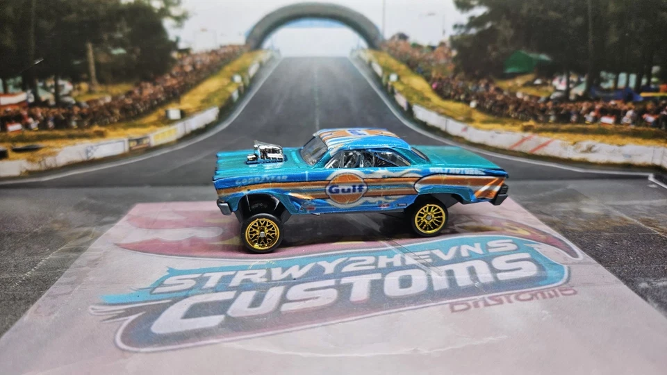 Hot Wheels 65 Mercury Comet **Golfo personalizado con Spectraflame y pilotos reales** Foto 3 de 3