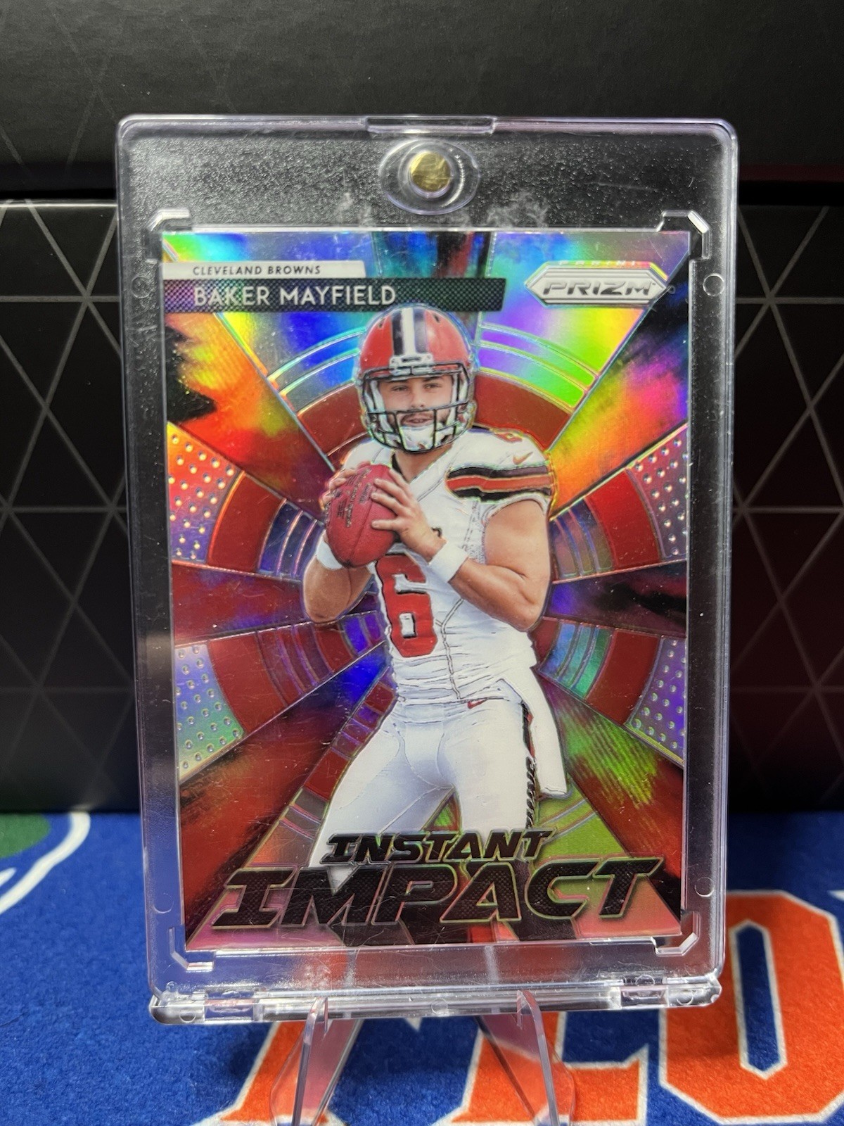 2018 Panini Prizm Football Baker Mayfield Silver Instant Impact Rookie #II-1